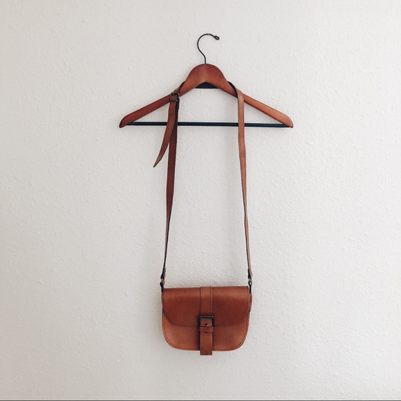 Vintage Leather Purse Crossbody Handmade Greece - Picture 7 of 8